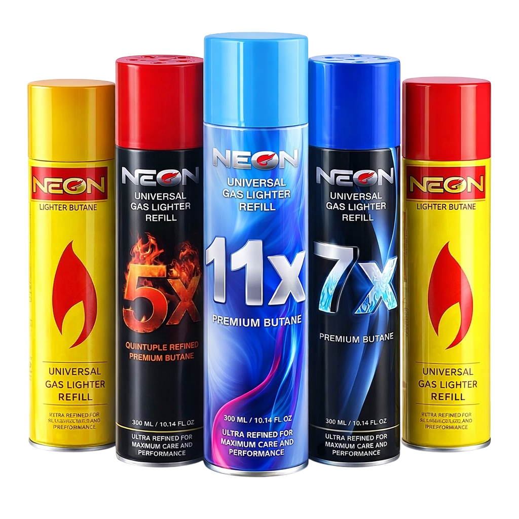 Neon Universal Gas Lighter Refill