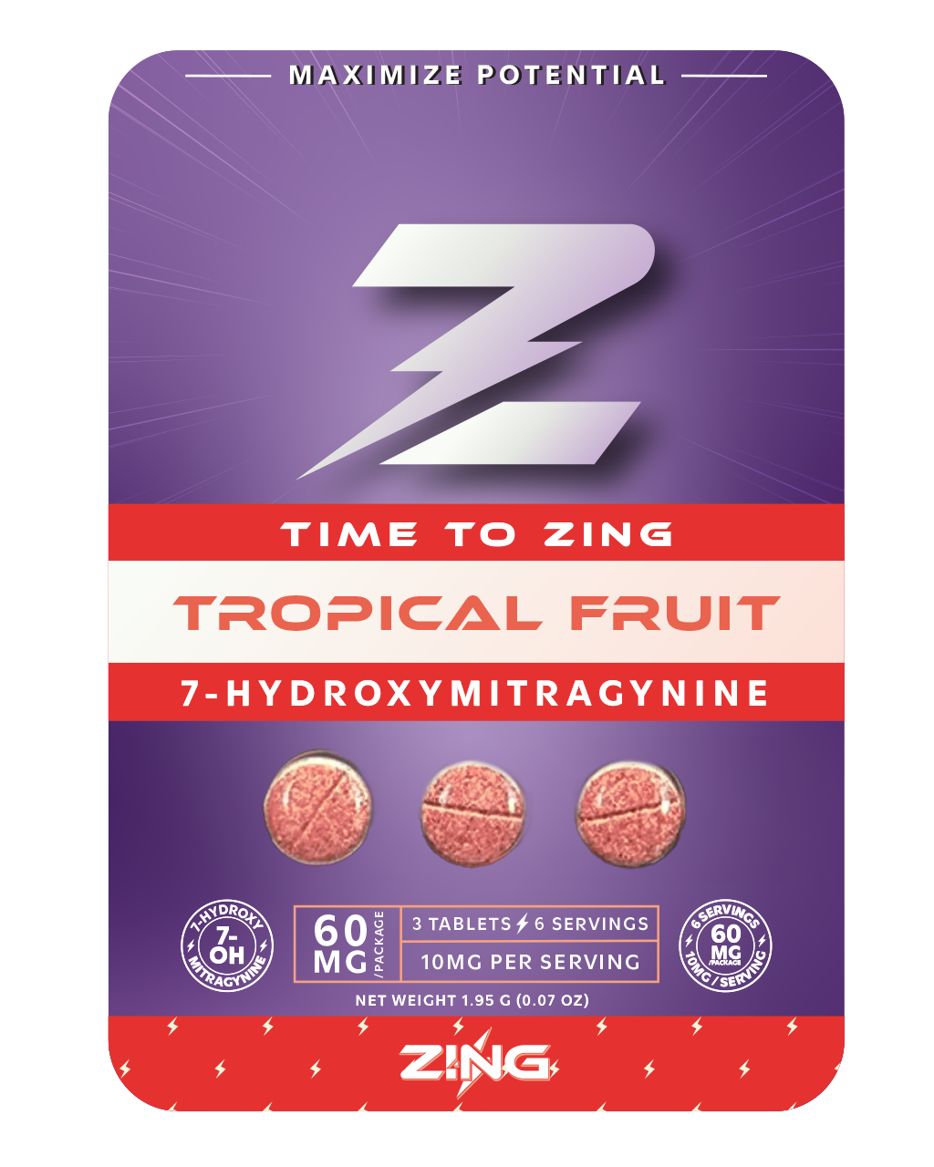Zing 7-Hydroxymitragynine Tablets