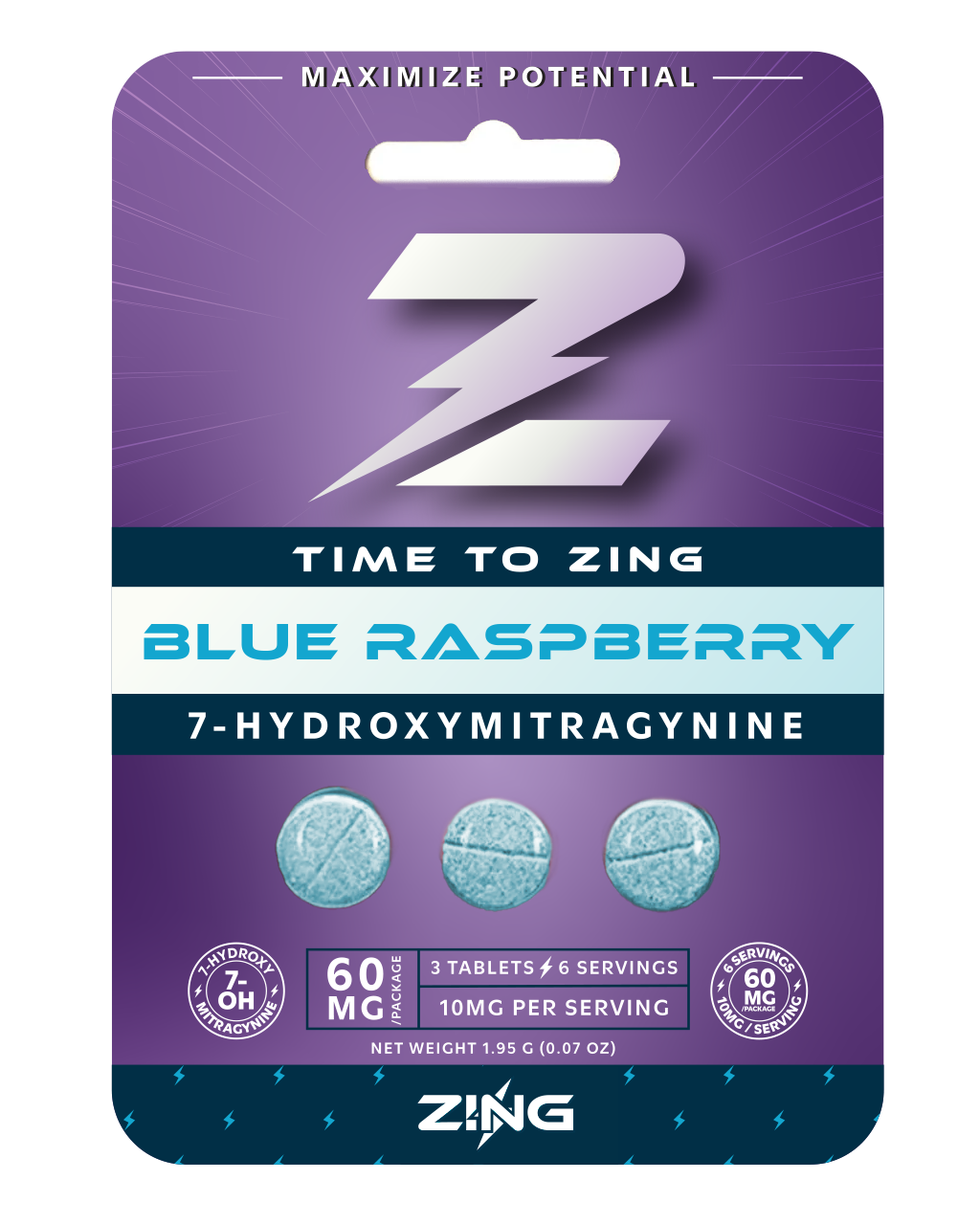 Zing 7-Hydroxymitragynine Tablets
