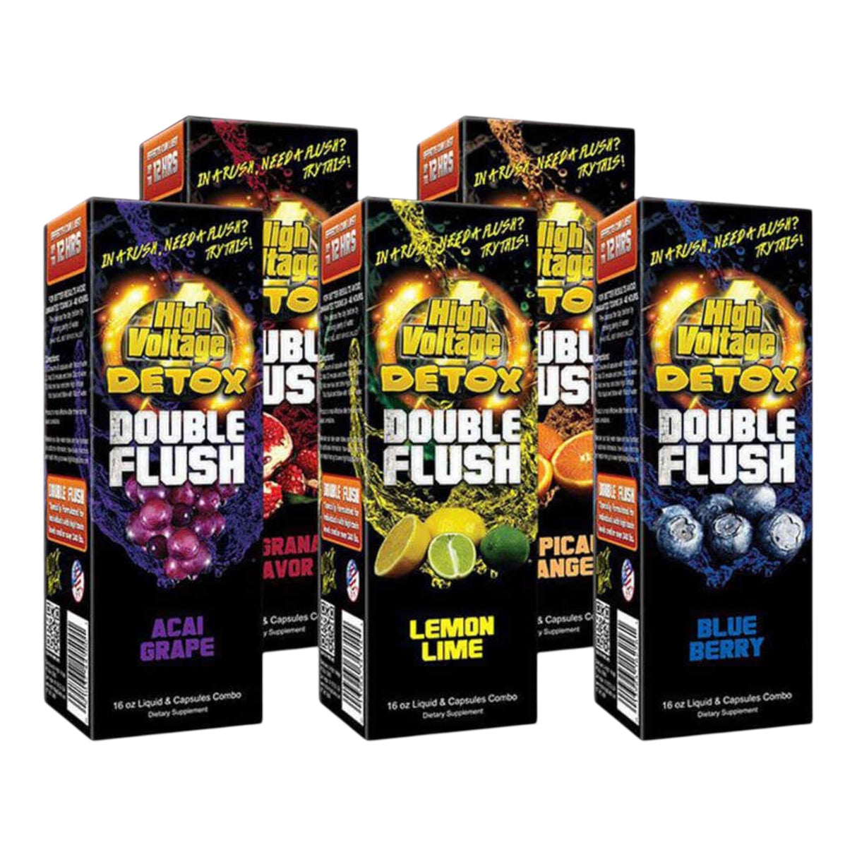 High Voltage Detox Double Flush Liquid & Capsules Combo