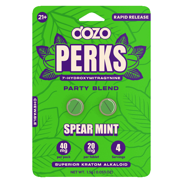 Dozo Perks 7-Hydroxymitragynine Kratom Capsules