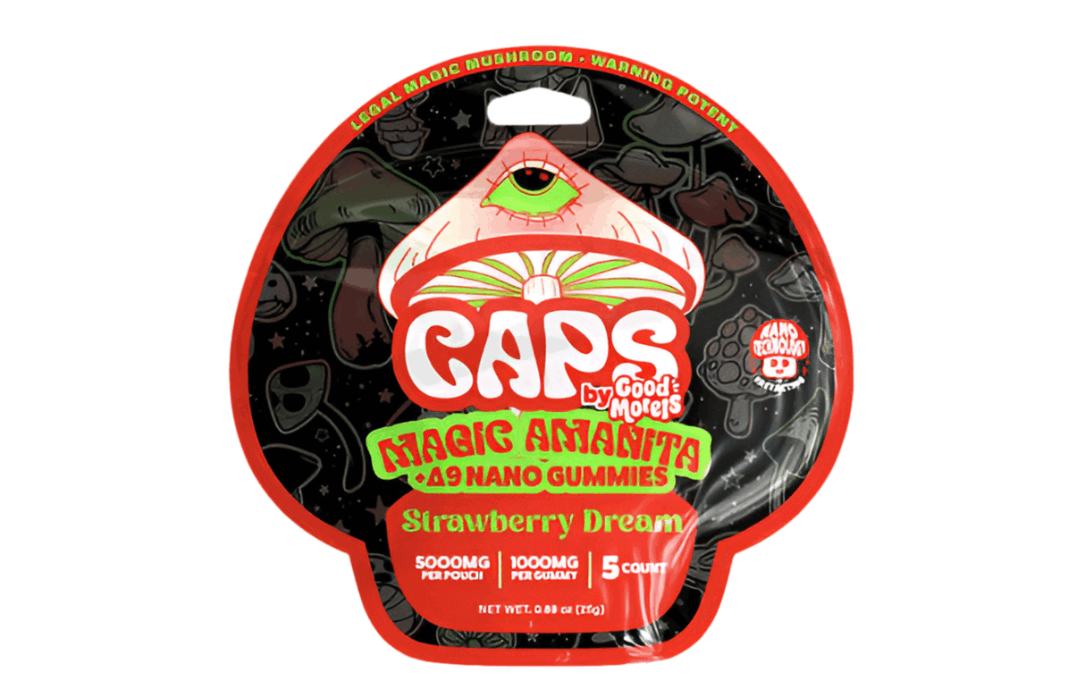 Caps by Good Morels Amanita Delta 9 Nano Gummies - 5,000mg