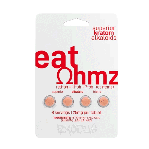 Eat Ohmz Kratom 7-Hydroxymitragynine Extract Tablets
