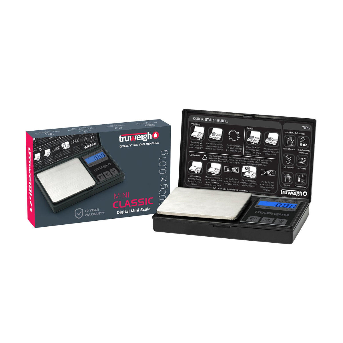 Truweigh Mini Classic - Black - 100g x 0.01g