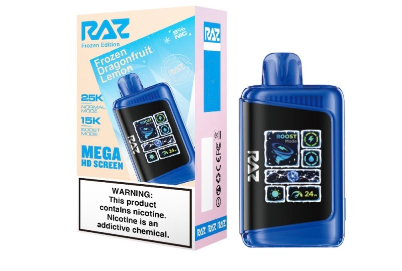Raz LTX Mega HD Screen Disposable Vape - 25,000 Puffs