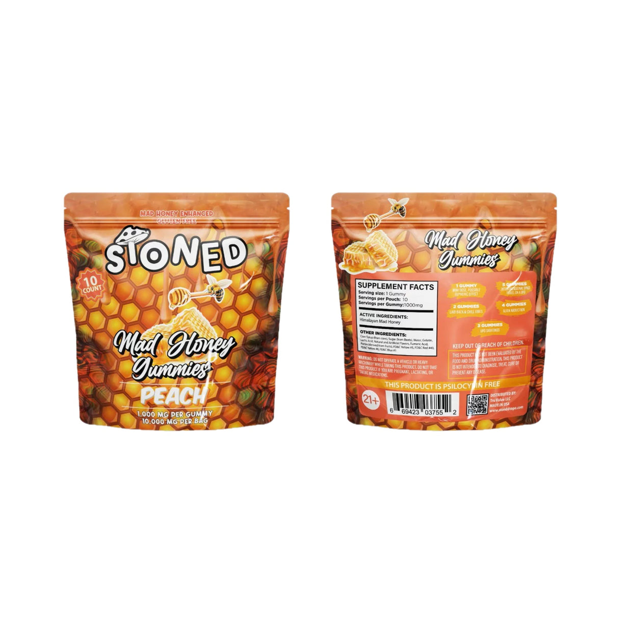 Stoned: Mad Honey Gummies - 10,000mg