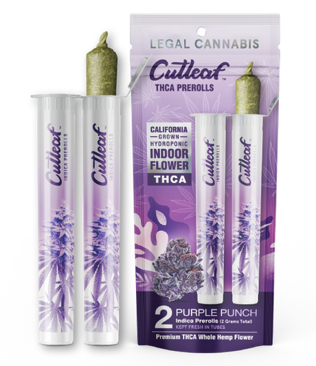 Cutleaf THCA Prerolls - California Indoor-Grown Hydroponic, 2g