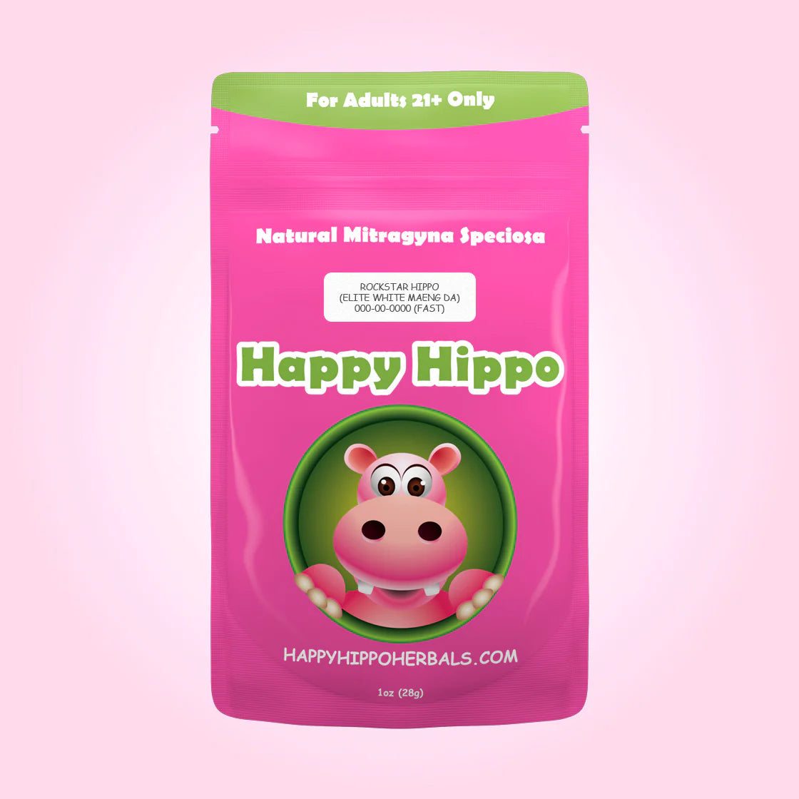 Happy Hippo Natural Mitragyna Speciosa Kratom Powder