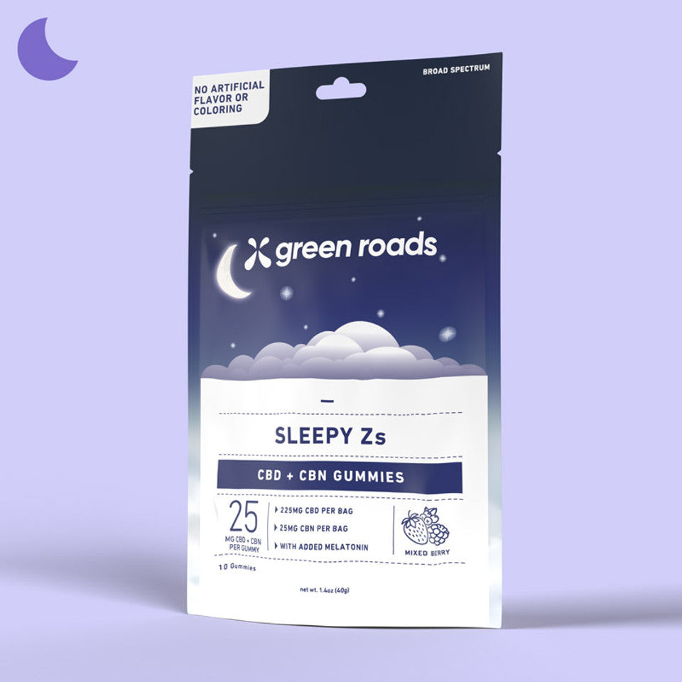 Green Roads Sleepy Zs CBD+CBN Gummies - 225MG