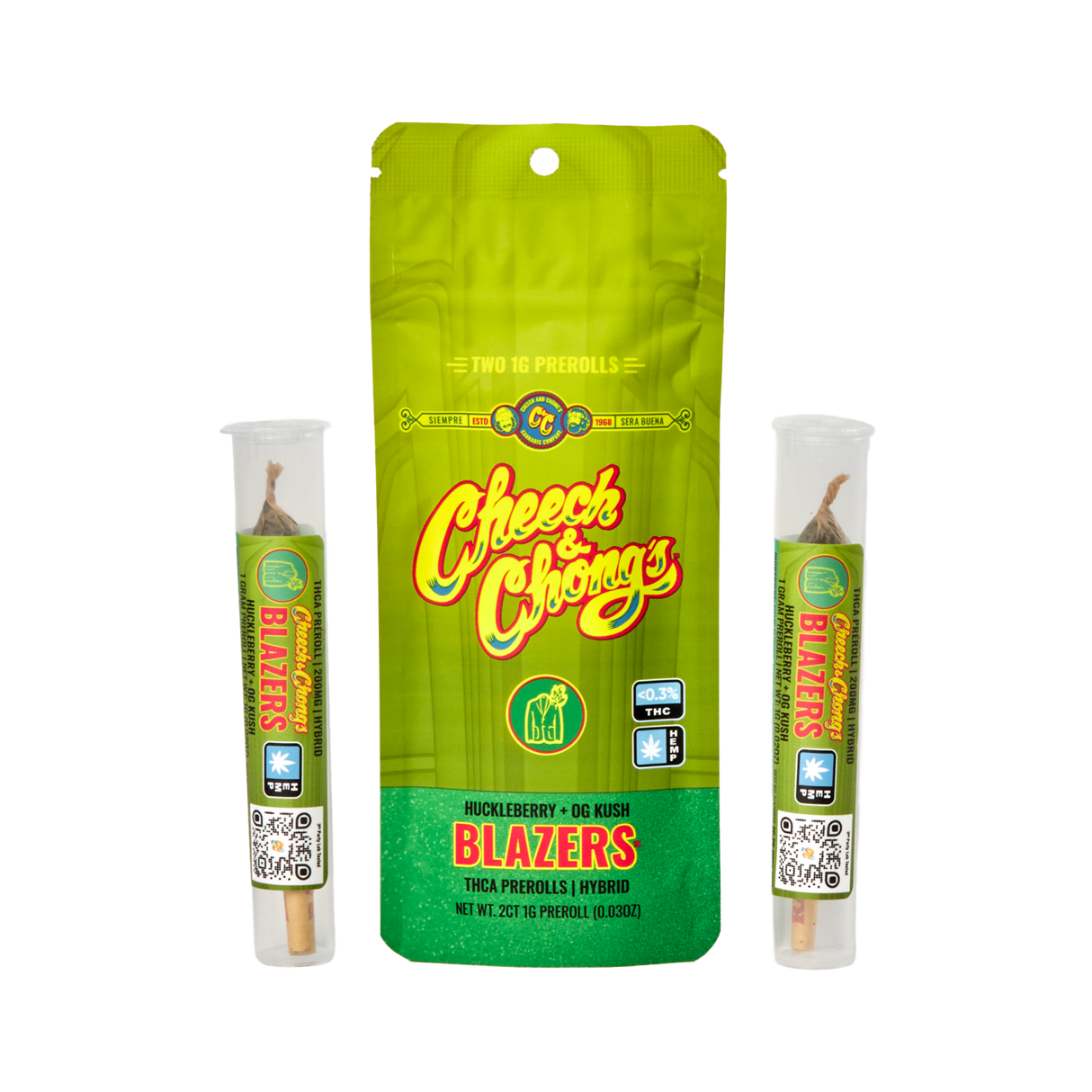 Cheech & Chong Blazzers THCA Pre-Rolls - 2g