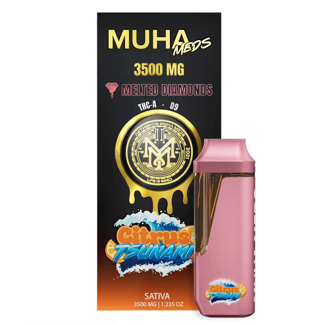 Muha Meds THC-A+Delta 9 Melted Diamonds Disposable - 3.5g