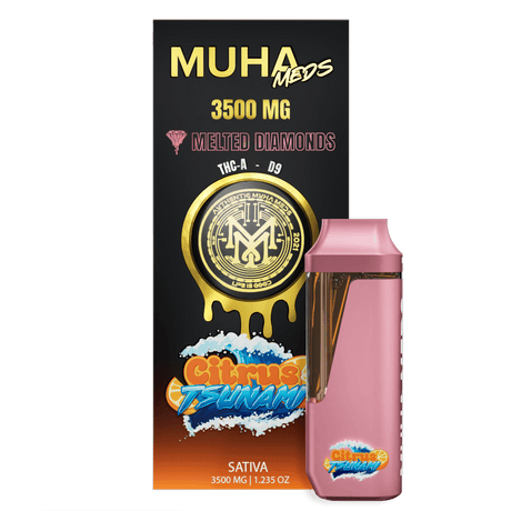 Muha Meds THC-A+Delta 9 Melted Diamonds Disposable - 3.5g