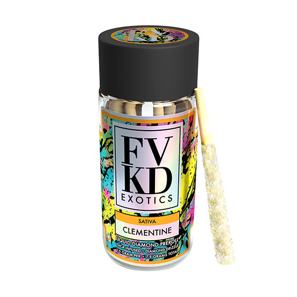 FVKD Exotics THCA Liquid Diamond Infused Pre-Rolls - 7.5g