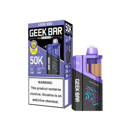 Geek Bar Clio Platinum Kit Disposable Vape - 50,000 Puffs