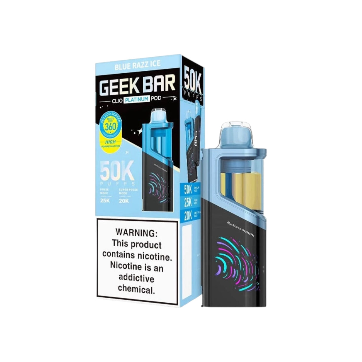 Geek Bar Clio Platinum Disposable Pod - 50,000 Puffs
