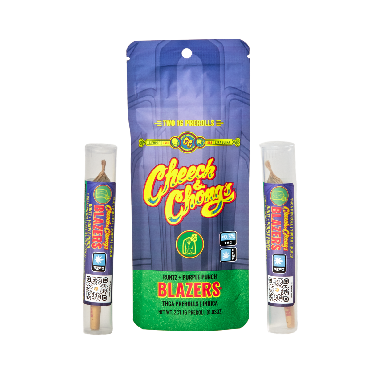 Cheech & Chong Blazzers THCA Pre-Rolls - 2g