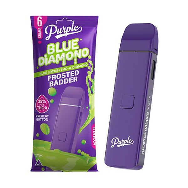 Purple Blue Diamond Lotus+THC-A Diamond Disposable - 6G