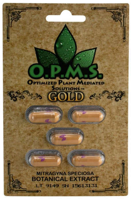 OPMS Kratom Mitragyna Speciosa Botanical Extract Capsules