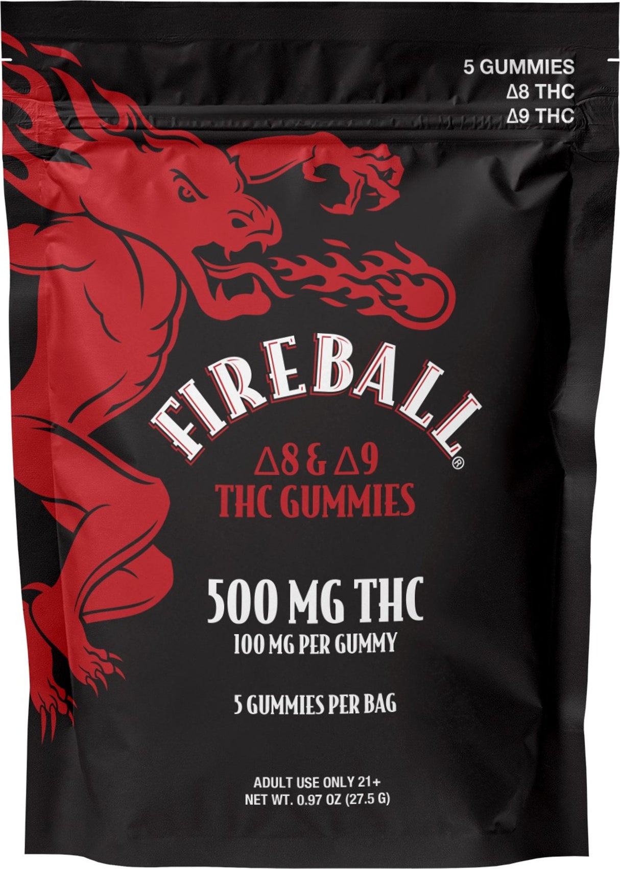 Fireball Delta 8 & Delta 9 THC Gummies