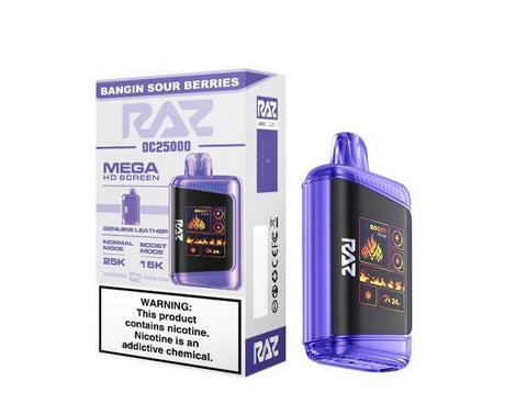 Raz DC25000 Mega HD Screen Vape Disposable - 25,000 Puffs