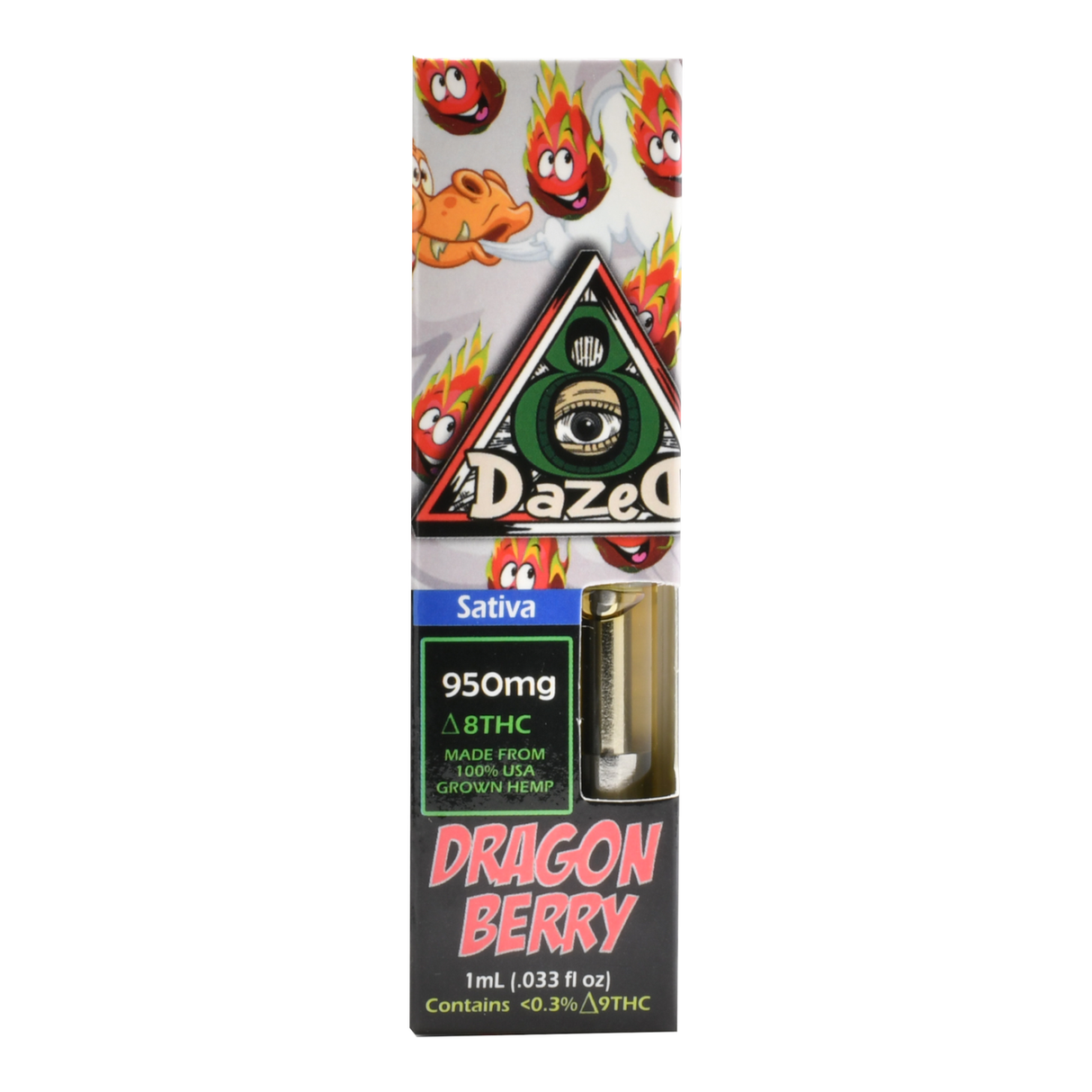 Dazed Delta 8 THC Premium Ceramic Cartridges - 1G