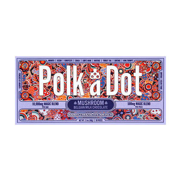 Polk A Dot Mushroom Blend Chocolate Bar - 10,000mg