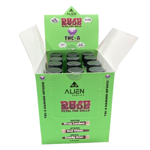 Alien Exotics Rose Petal THCA Diamond Infused PreRolls - 1.5g