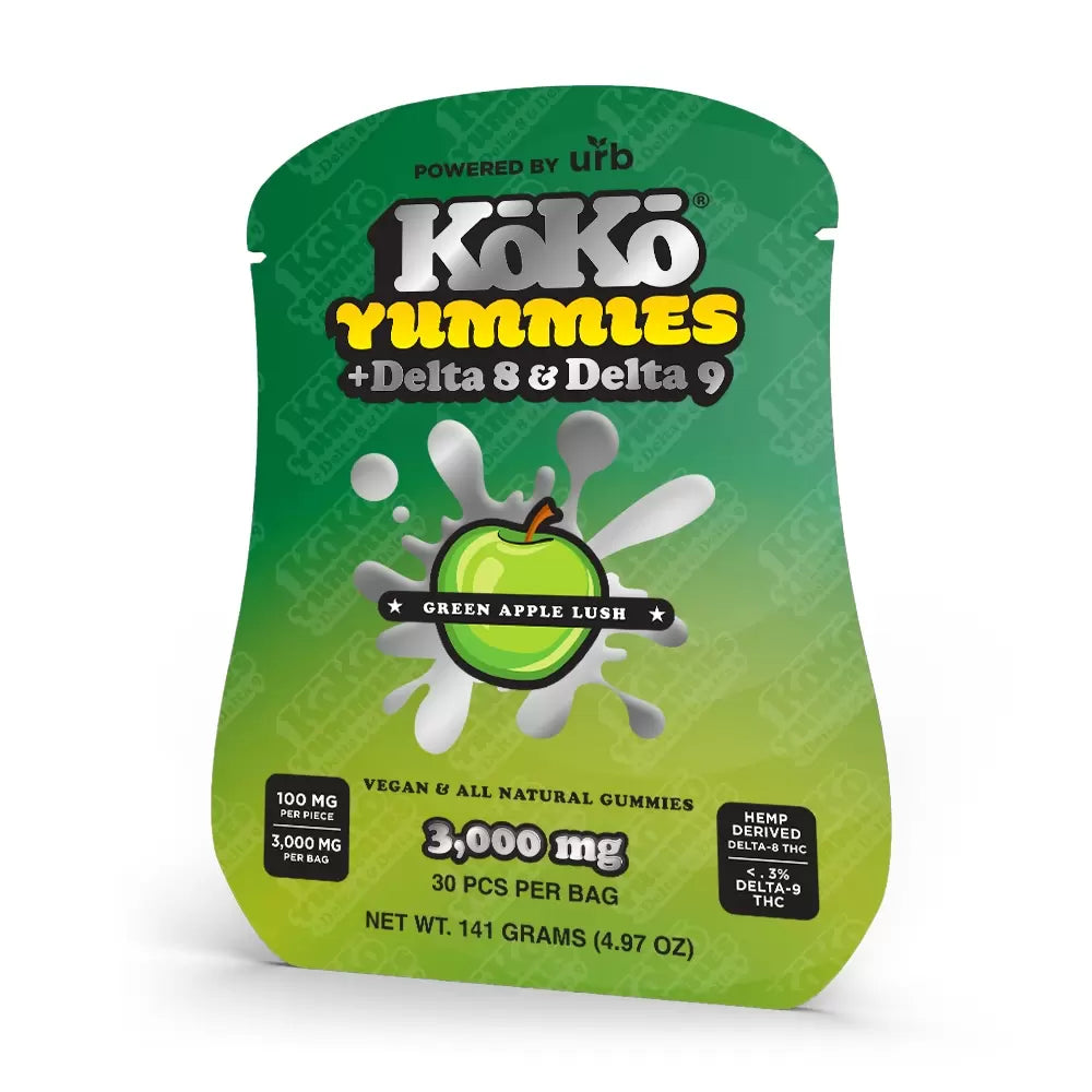 Urb Koko Yummies+Delta 8 & Delta 9 Gummies- 3,000MG