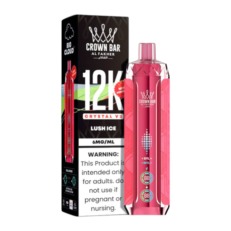 Al Fakher Crown Bar Crystal V2 Disposable Vape - 12,000 Puffs