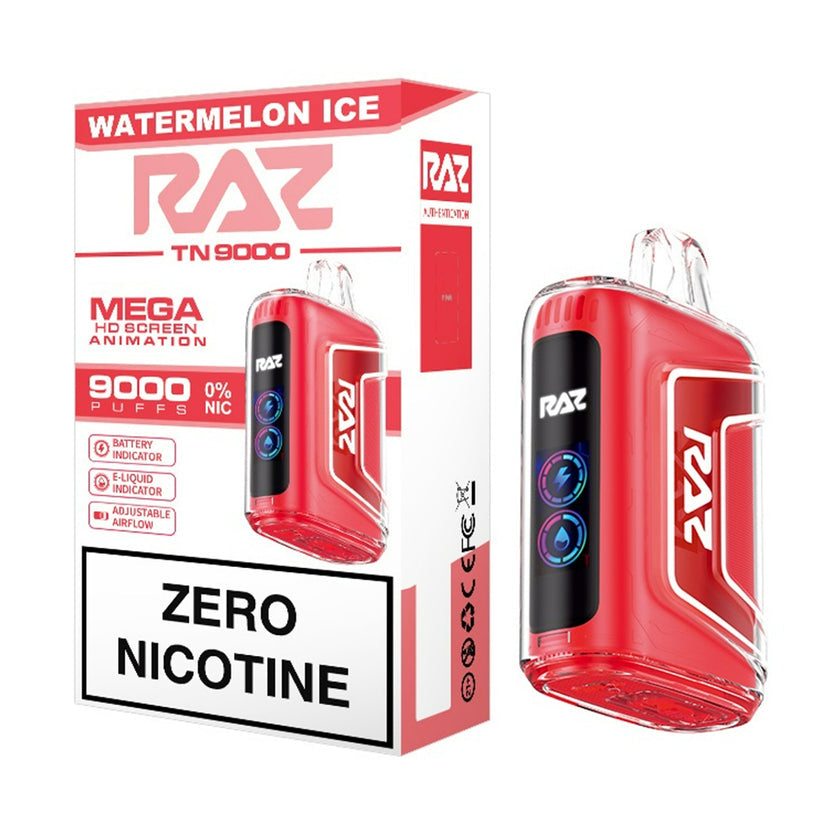 Raz Vape TN9000 Zero Nicotine Disposable Vape - 9,000 Puffs