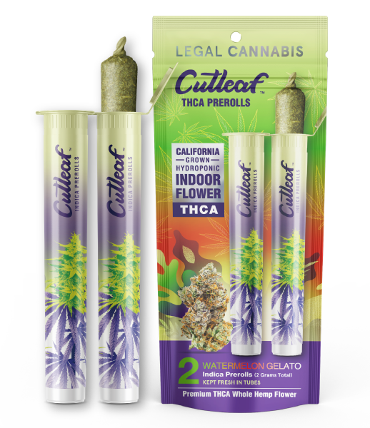 Cutleaf THCA Prerolls - California Indoor-Grown Hydroponic, 2g