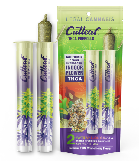 Cutleaf THCA Prerolls - California Indoor-Grown Hydroponic, 2g