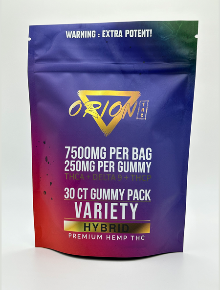 Orion THC: THCA + Delta 9 + THCP Gummies - 7,500mg