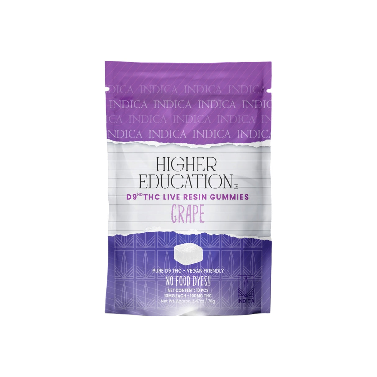 Higher Education D9 THC Live Resin Gummies