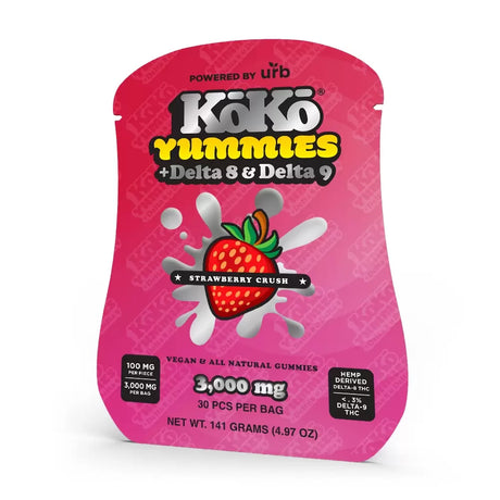 Urb Koko Yummies+Delta 8 & Delta 9 Gummies- 3,000MG