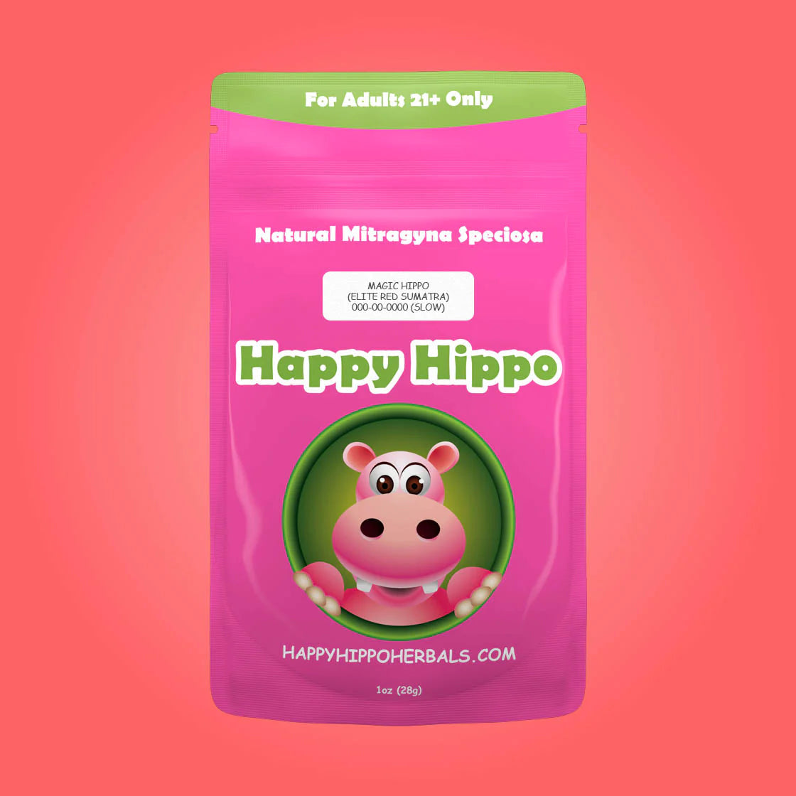 Happy Hippo Natural Mitragyna Speciosa Kratom Capsules