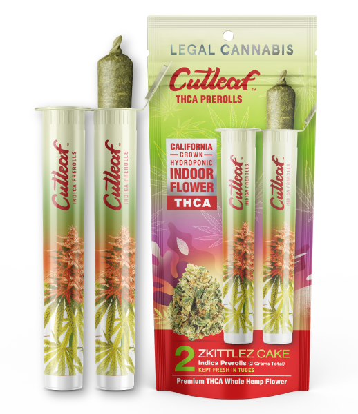 Cutleaf THCA Prerolls - California Indoor-Grown Hydroponic, 2g