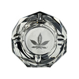 aleaf Diamond Glass Ashtray - 3.75