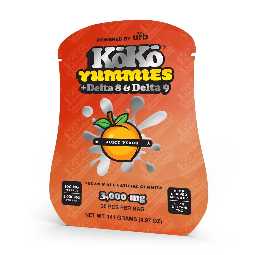 Urb Koko Yummies+Delta 8 & Delta 9 Gummies- 3,000MG