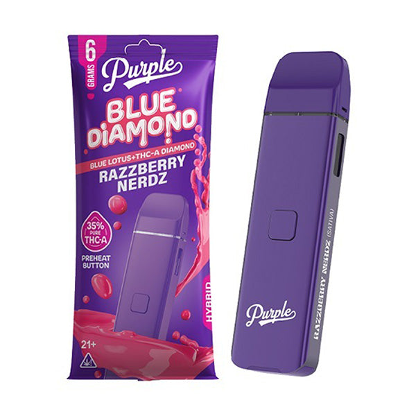 Purple Blue Diamond Lotus+THC-A Diamond Disposable - 6G