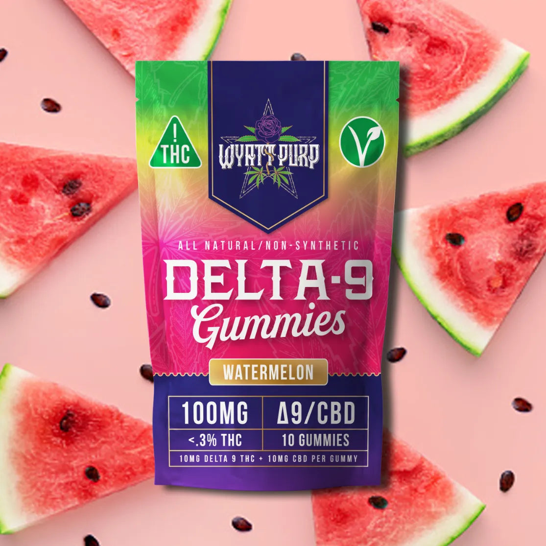 Wyatt Purp THC:CBD Hemp Derived Gummies - 100MG