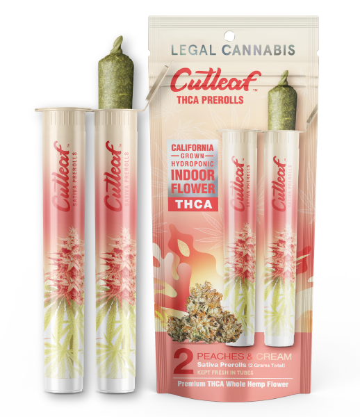 Cutleaf THCA Prerolls - California Indoor-Grown Hydroponic, 2g