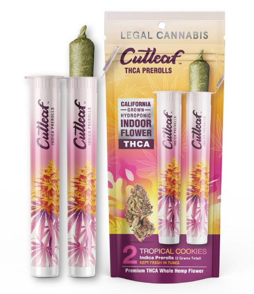 Cutleaf THCA Prerolls - California Indoor-Grown Hydroponic, 2g