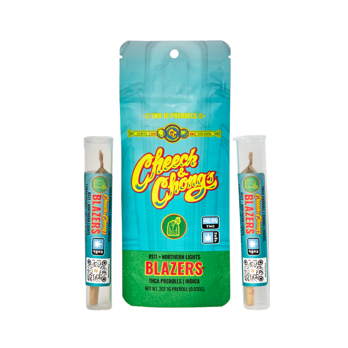 Cheech & Chong Blazzers THCA Pre-Rolls - 2g