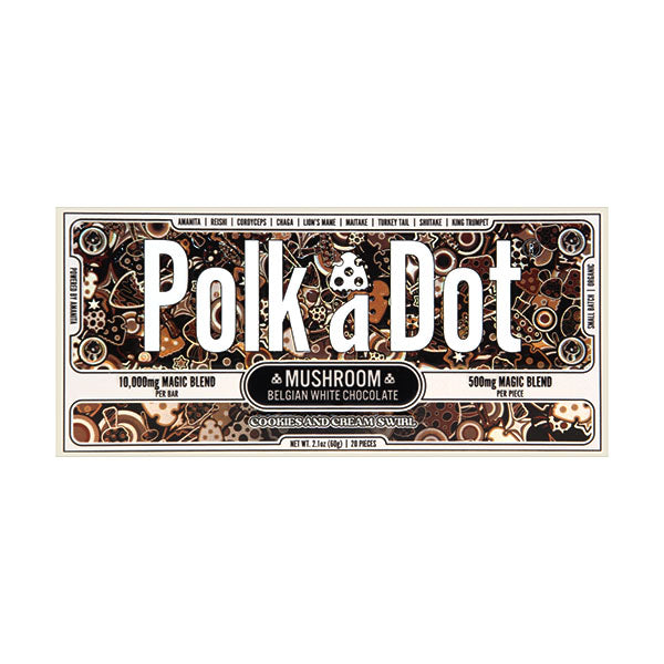 Polk A Dot Mushroom Blend Chocolate Bar - 10,000mg