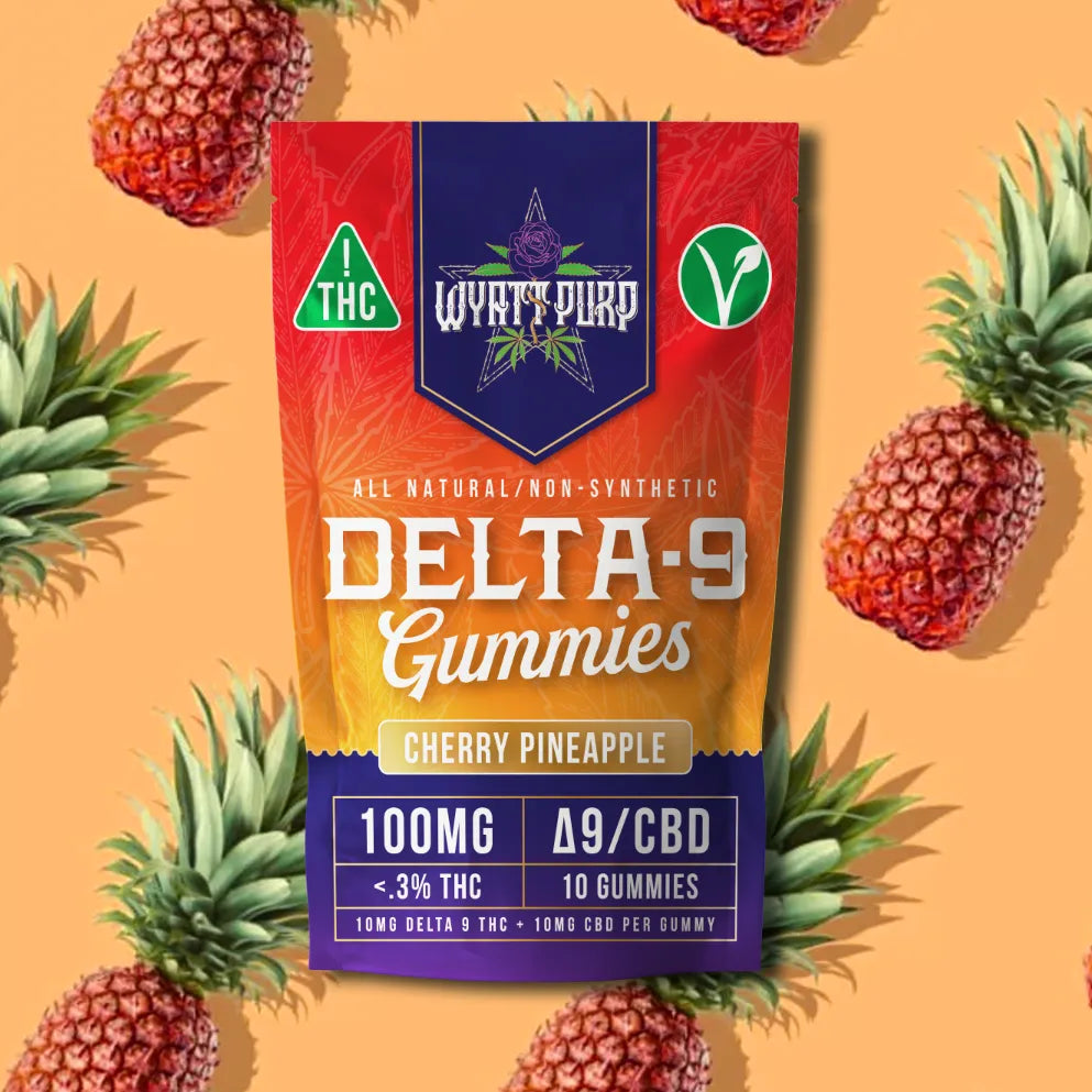 Wyatt Purp THC:CBD Hemp Derived Gummies - 100MG