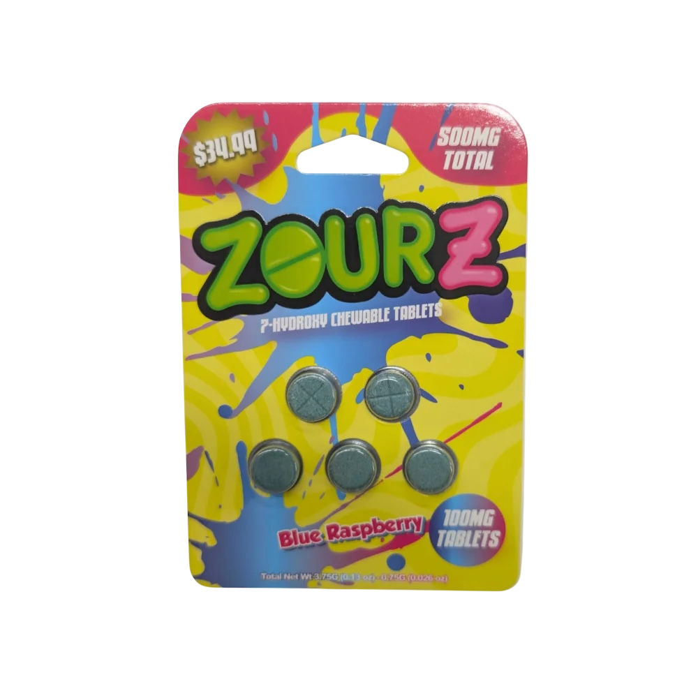 ZourZ 7-Hydroxy Chewable Tablets - 500mg
