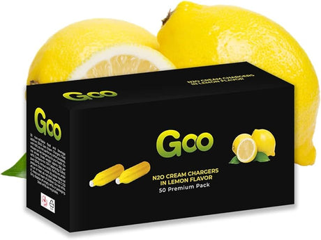 Goo N20 Cream Chargers In Natural Flavors - 50 Pack