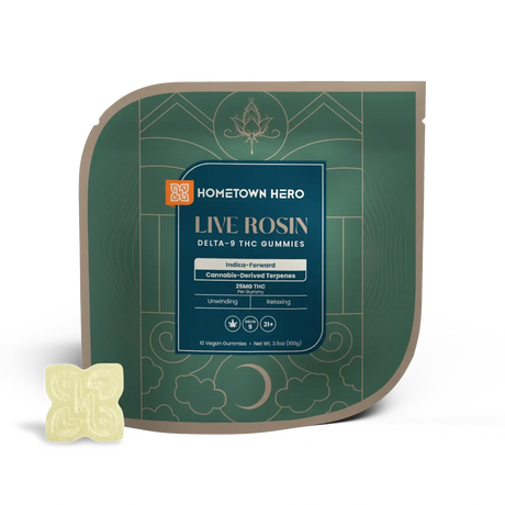 Hometown Hero Delta-9 Live Rosin Gummies - 250mg