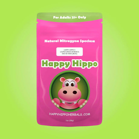 Happy Hippo Natural Mitragyna Speciosa Kratom Capsules